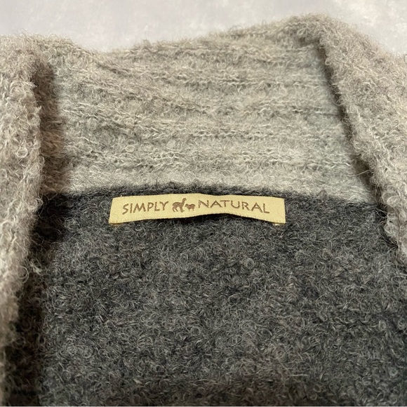 Simply Natural alpaca blend open front cardigan - Picture 3 of 6